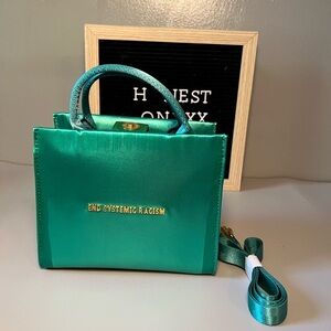 Brandon Blackwood satin ESR tote